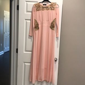 Baby pink dress